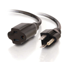15ft 4.6m 18 AWG Universal Power Cord NEMA 5-15P to IEC320C13  TAA Compliant