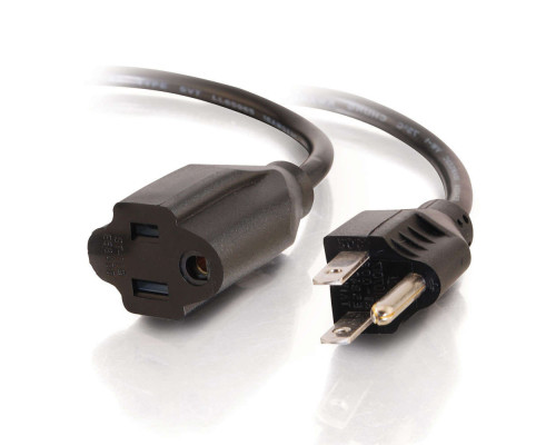 6ft 1.8m 16 AWG 250 Volt Computer Power Extension Cord IEC320C14 to IEC320C13  TAA Compliant