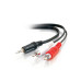 3.5mm Stereo Male to 6.3mm 1/4in Stereo Female Adapter TAA Compliant