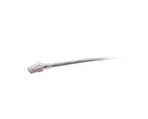 1ft 0.3m TAA-Compliant F-Series Cat6a Snagless Shielded STP Network Cable - Gray