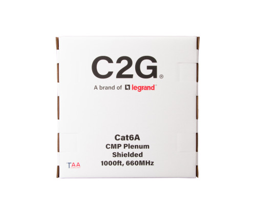 1000ft 304.8m TAA-Compliant Cat6 Bulk Unshielded UTP Ethernet Network Cable with Stranded Conductors In-Wall CM-Rated - Blue