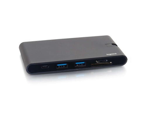 USB-C® 9-in-1 Compact Docking Station with 4K HDMI®, VGA, Ethernet, USB, SD Card Reader and Power Delivery up to 100W