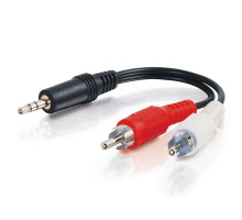 3.5mm Mono Male to RCA Female Audio Adapter TAA Compliant