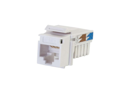 Cat6 RJ45 UTP Keystone Jack - White