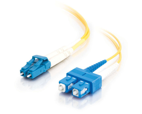 9.8ft (3m) LC-SC 9/125 OS2 Duplex Single-Mode Fiber Optic Cable (TAA Compliant) - Yellow