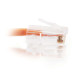 2ft 0.6m Cat6 Non-Booted Unshielded UTP Ethernet Network Patch Cable - Orange