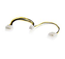 6in 3-pin Fan to 4-pin Power Adapter Cable