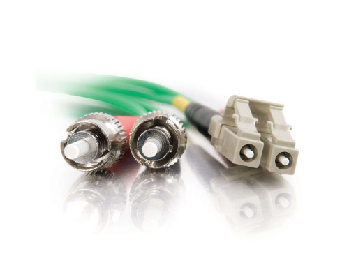 9.8ft 3m LC-ST 62.5/125 OM1 Duplex Multimode PVC Fiber Optic Cable - Orange