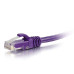 0.5ft (0.15m) Cat5e Snagless Unshielded (UTP) Ethernet Network Patch Cable - Purple