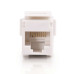 RJ45 (8P8C) Coupler Keystone Insert Module - White