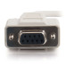 25ft 7.6m Serial RS232 DB9 Cable with Low Profile Connectors F/F - In-Wall CMG-Rated