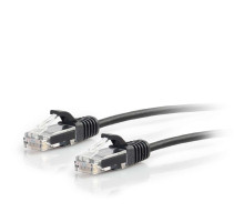 2.5ft 0.76m Cat6 Snagless Unshielded UTP Slim Ethernet Network Patch Cable - Blue