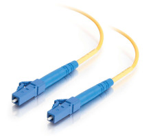 26.2ft 8m LC-ST 9/125 OS2 Duplex Single-Mode PVC Fiber Optic Cable - Yellow