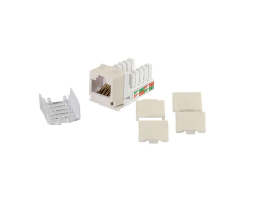 Cat6 RJ45 UTP Keystone Jack - Ivory