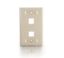 Snap-In F-Type F/F Keystone Insert Module - Ivory