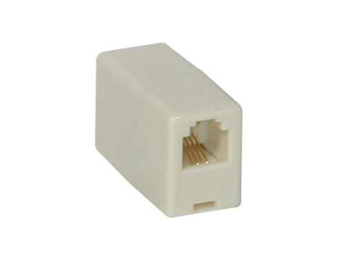 RJ11 4-pin Modular Crossed Inline Coupler