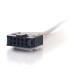 3ft 0.9m Serial RS232 DB9 Cable with Low Profile Connectors F/F - In-Wall CMG-Rated
