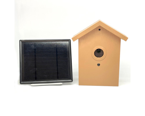 Bird Feeder Hidden Solar Powered Night Vision Camera w/ DVR, Wifi Remote View + 60-Day Battery