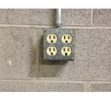 4/2 Gang Power Receptacle Hidden Hardwired Camera