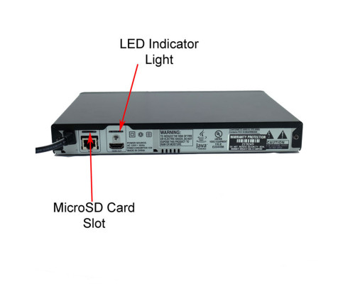 Blu-Ray DVD Player 1080P Hidden Camera w/ DVR