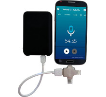 Powerbank Audio Recorder w/ 250 Days Standby Power & Built-in Magnet