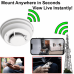 Commercial Smoke Detector 1080p Side View Camera w/ 4G Cellular Remote Viewing