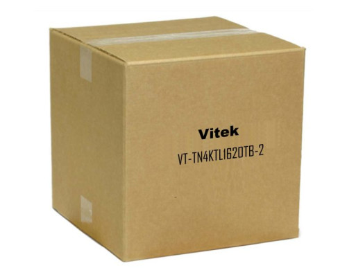 Vitek VT-TN4KTL1620TB-2 16 Channel Transcendent IP PoE NVR 20TB with 12 x 4MP Bullet Cameras, 2.8mm Lenses