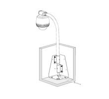 American Dynamics ROTRF Floor Adapter for RHOTR Over-The-Roof Mount