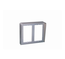 Urmet 1148-324 Housing with Wall Frame and Rain Hood, 2 Rows, 4 Modules, Sinthesi S2, Surface Wall-Mounting