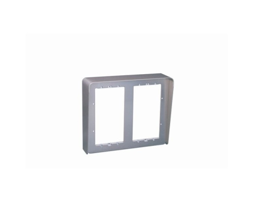 Urmet 1148-324 Housing with Wall Frame and Rain Hood, 2 Rows, 4 Modules, Sinthesi S2, Surface Wall-Mounting