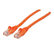 Intellinet 342230 Network Cable, Cat6, UTP 100% Copper, RJ45 Male / RJ45 Male, 0.5 m (1.5 ft.), Orange