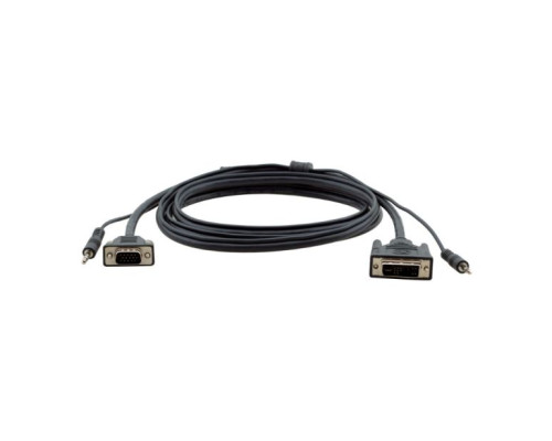 Kramer C-MDMA-MGMA-10 15-pin HD to DVI & 3.5mm Stereo Audio Cable 10 Feet