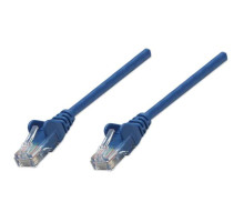 Intellinet 347495 IEC-C5-BL-1 Network Cable, Cat5e, UTP, 100% Copper, RJ45 Male / RJ45 Male, 0.3 m (1 ft.), Blue