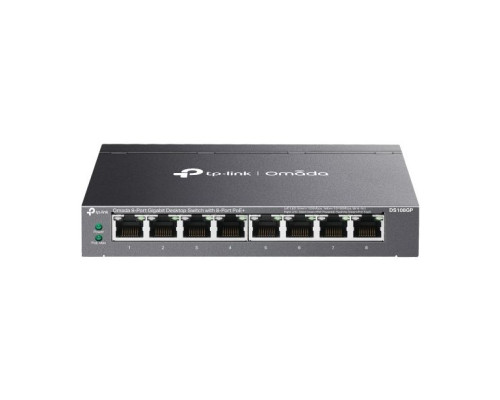 TP-Link DS108GP Omada 8-Port Gigabit Unmanaged Desktop Switch with 8-Port PoE+