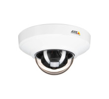 Axis 01708-001 M3066-V 4 Megapixel Indoor Fixed Mini Dome Camera, 2.4mm Lens