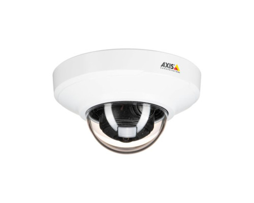 Axis 01708-001 M3066-V 4 Megapixel Indoor Fixed Mini Dome Camera, 2.4mm Lens