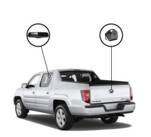 RVS Systems RVS-718523-03 480 TVL Honda Ridgeline Mirror Monitor with Compass and Temperature, Tailgate Camera, 33ft Cable