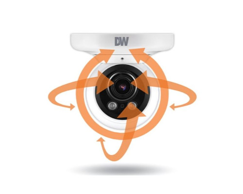 Digital Watchdog DWC-MPVA5WiAT 5 Megapixel Network Vandal Ball Camera IVA+ with 2.7-13.5mm Lens