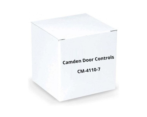 Camden Door Controls CM-4110-7 Spring Return, N/C, Momentary, 'PUSH TO EXIT', Black Text