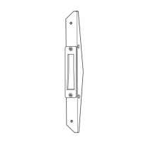 Adams Rite MS4002-031-628 Deadlock Armored Strike in Clear Anodized