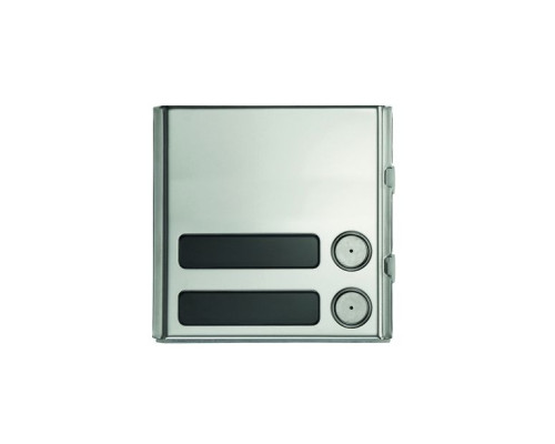 Urmet 1758-108 Sinthesi Steel Frontal Panel W/2 Buttons