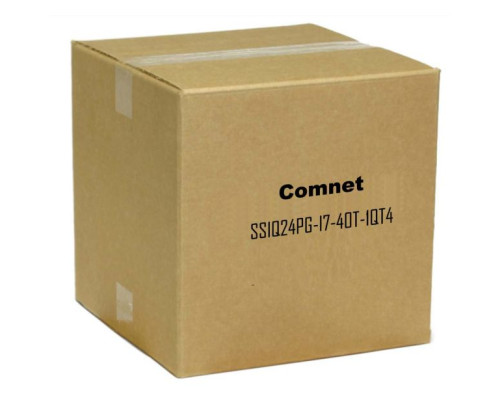 Comnet SSIQ24PG-I7-40T-1QT4 Server Switch IQ - Pro with GPU, 24 PoE Ports (212 W), Quad Core i7-4790S, 40 TB (4 x 10TB)