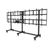 Peerless-AV DS-C555-4X2 SmartMount Portable Video Wall Cart 2x2, 3x2 or 4x2 Configuration