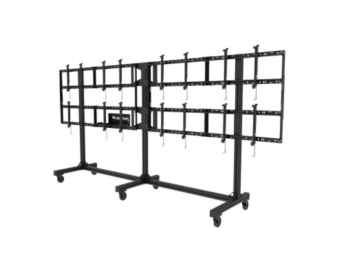 Peerless-AV DS-C555-4X2 SmartMount Portable Video Wall Cart 2x2, 3x2 or 4x2 Configuration