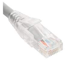 ICC ICPCSW10GY Patch Cord, CAT6, Clear Boot, 10 Feet, 10 Pack, Gary