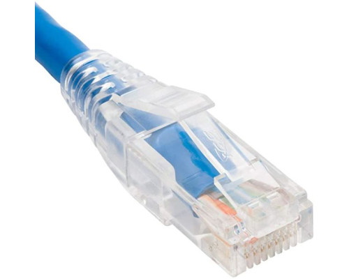 ICC ICPCSW10BL Patch Cord, CAT6, Clear Boot, 10 Feet, 10 Pack, Blue