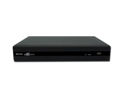 Vitek VT-08HD2A-NH-4T 8 Channel Stand-alone Real-time Hybrid CVI-TVI, AHD Digital Video Recorder, 4TB