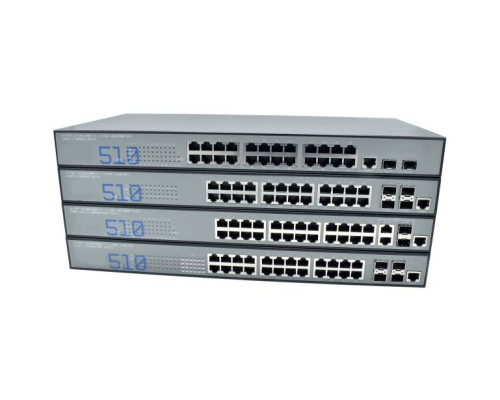 American Fibertek AFI510-24GAT-4XS-P460 24x RJ45 30W PoE+ and 4x SFP Ports Managed Ethernet Switch