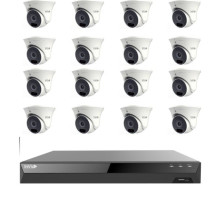 Invid PRTKIT-8MP16CHTX16-4T 16 Camera, 8MP Network Security System w/ Free Monitor