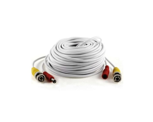 Cantek CT-W-VP50HD-W-V2 50ft Pre-Made HD-CVI, HD-TVI, AHD Cable, White